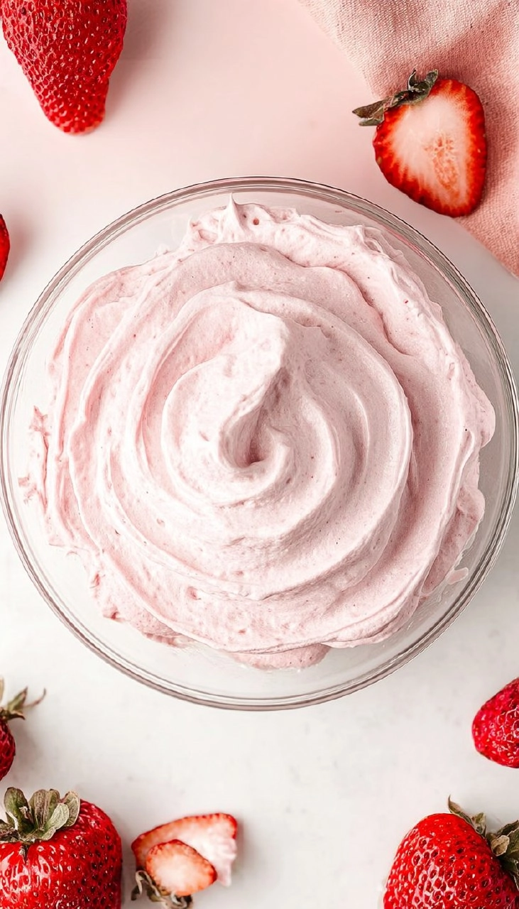 Crème Fouettée aux Fraises