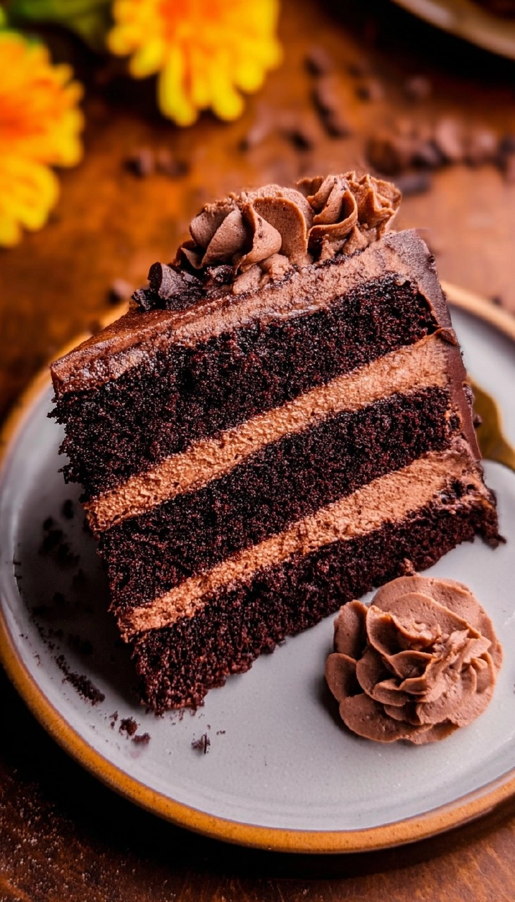 Gâteau Moelleux au Chocolat Triple 217 Gâteau Moelleux au Chocolat Triple