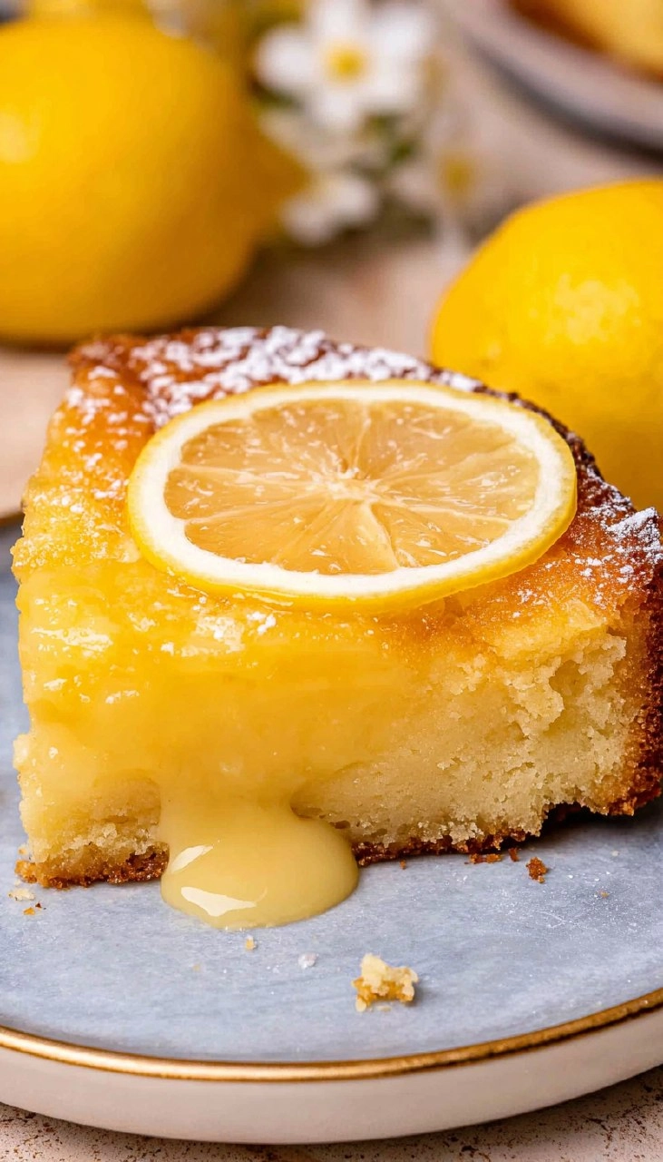 Gâteau au Beurre de Citron Gooey