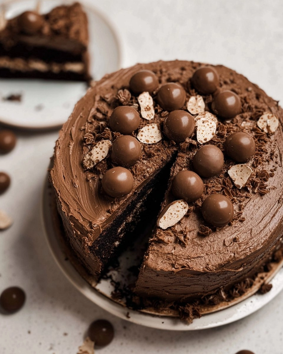 Gâteau au chocolat et lait malté