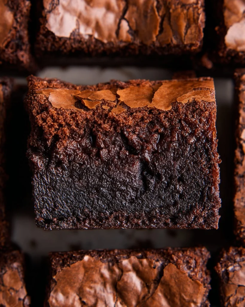 Brownies Extra Épais et Fondants avec un Dessus Lustré et Craquelé 6 Recette-de-Brownies-Extra-Epais-et-Fondants-avec-un-Dessus-Lustre-et-Craquele