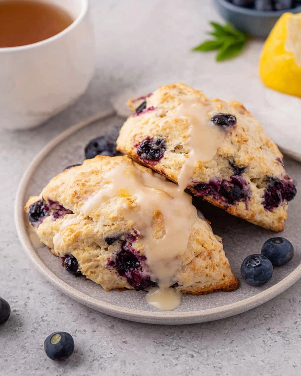 Scones aux Myrtilles et Citron
